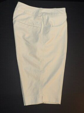 Adidas ClimaLite Ladies Cream Bermuda Shorts Size 2